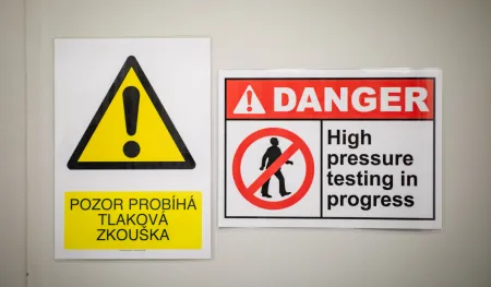 Tlaková zkouška fluidního kotle K20 proběhla úspěšně a bez komplikací